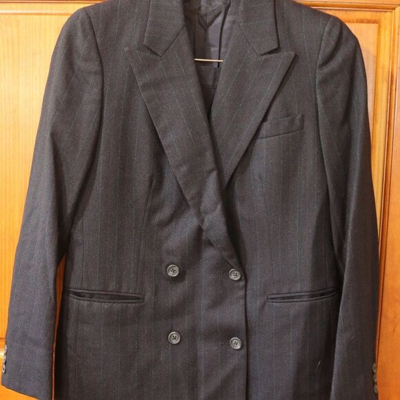 Lady Brittany Black Skirt Suit Midi Skirt and Blazer Jacket 10 - Picture 2 of 16